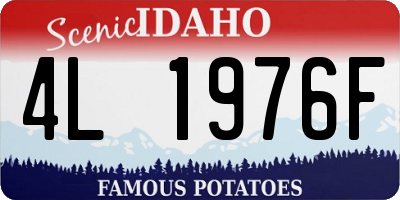 ID license plate 4L1976F