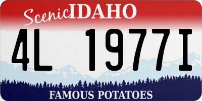 ID license plate 4L1977I