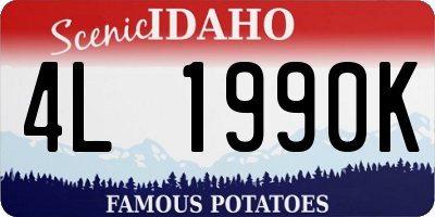 ID license plate 4L1990K