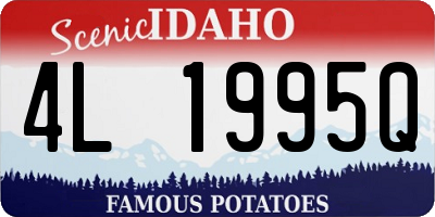 ID license plate 4L1995Q