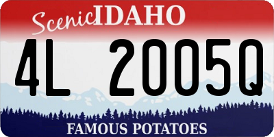 ID license plate 4L2005Q