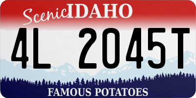 ID license plate 4L2045T