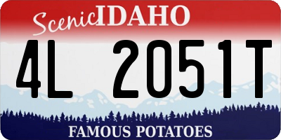 ID license plate 4L2051T
