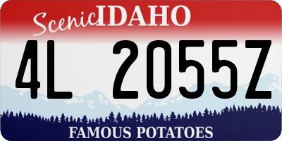 ID license plate 4L2055Z