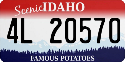 ID license plate 4L2057O