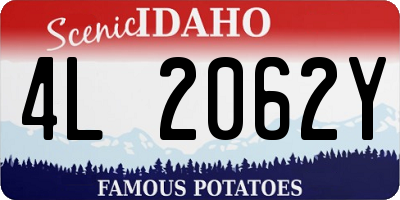 ID license plate 4L2062Y