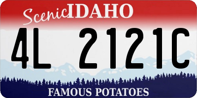 ID license plate 4L2121C