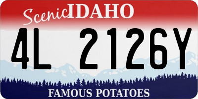 ID license plate 4L2126Y