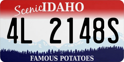 ID license plate 4L2148S