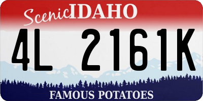 ID license plate 4L2161K
