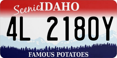 ID license plate 4L2180Y