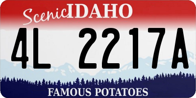 ID license plate 4L2217A