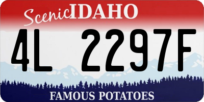 ID license plate 4L2297F