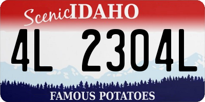 ID license plate 4L2304L