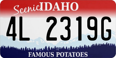 ID license plate 4L2319G