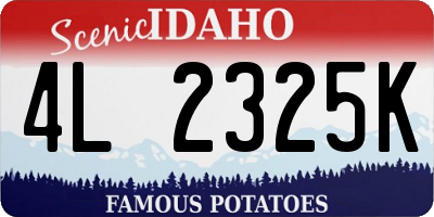 ID license plate 4L2325K