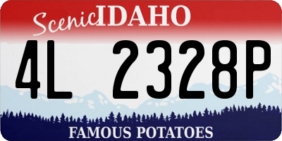 ID license plate 4L2328P