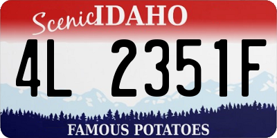 ID license plate 4L2351F
