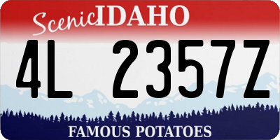 ID license plate 4L2357Z