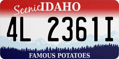 ID license plate 4L2361I