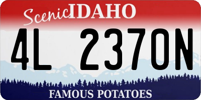 ID license plate 4L2370N