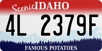 ID license plate 4L2379F