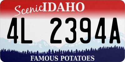 ID license plate 4L2394A