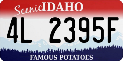 ID license plate 4L2395F