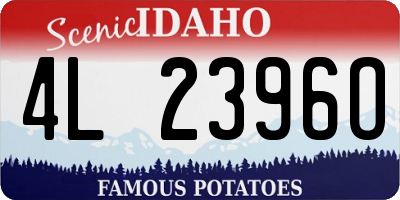 ID license plate 4L2396O