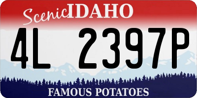 ID license plate 4L2397P