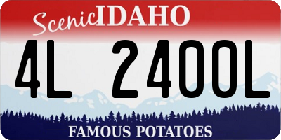 ID license plate 4L2400L