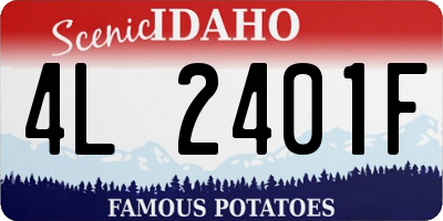 ID license plate 4L2401F