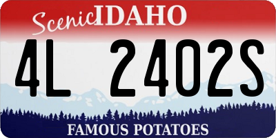 ID license plate 4L2402S