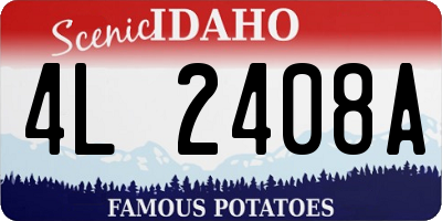 ID license plate 4L2408A