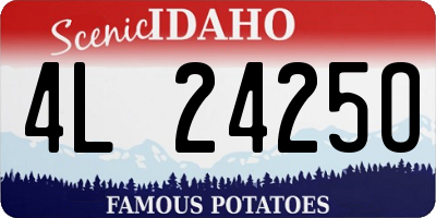 ID license plate 4L2425O