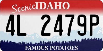 ID license plate 4L2479P