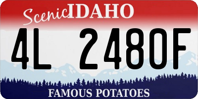 ID license plate 4L2480F