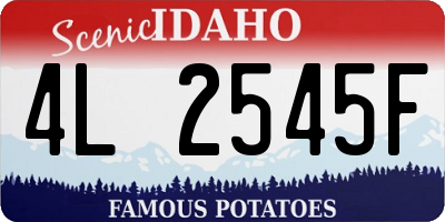 ID license plate 4L2545F