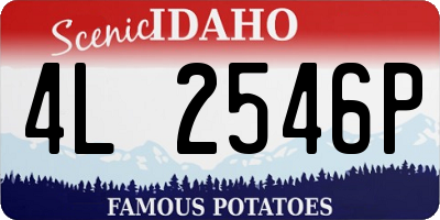 ID license plate 4L2546P