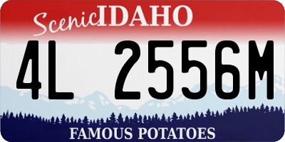 ID license plate 4L2556M