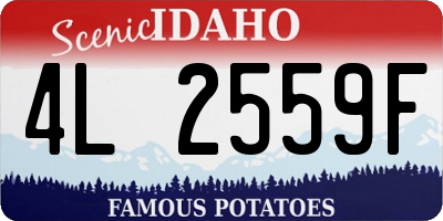 ID license plate 4L2559F