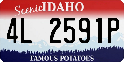 ID license plate 4L2591P