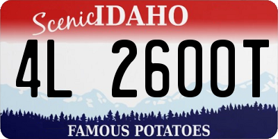 ID license plate 4L2600T