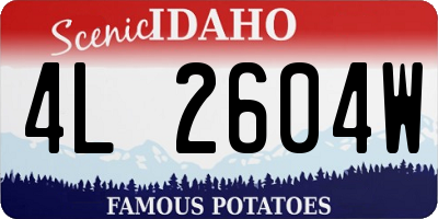 ID license plate 4L2604W