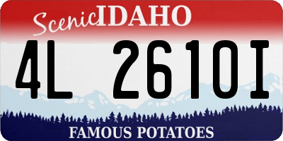 ID license plate 4L2610I