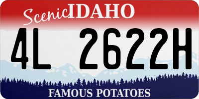 ID license plate 4L2622H