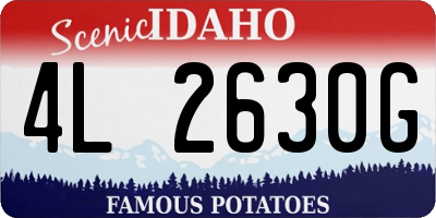 ID license plate 4L2630G