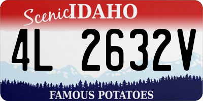 ID license plate 4L2632V