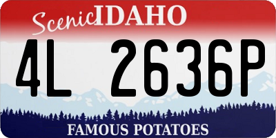 ID license plate 4L2636P