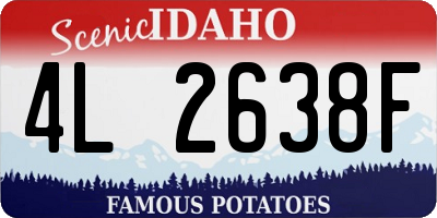 ID license plate 4L2638F